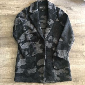 Rachel Zoe Camo Driving Sweater Coat